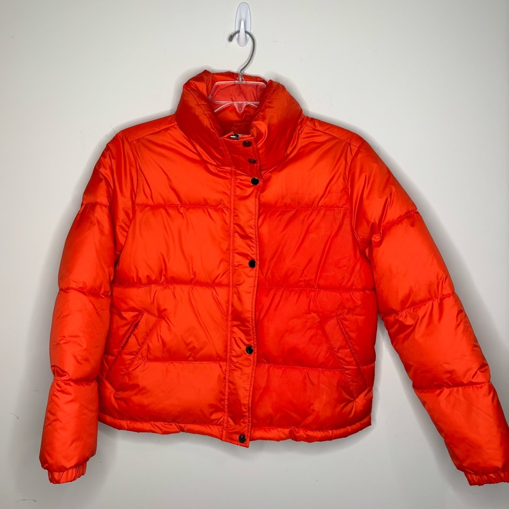 M4 The Drop Puffer Coat Bright Orange Jacket‎ Women XS Outerwear